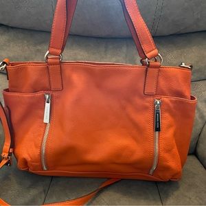 Orange leather Michael Kors bag